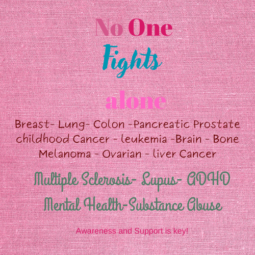 No one FIGHTS alone!      Specialty Units for Shelley Potts Taylor & Christy Thomas Jolly