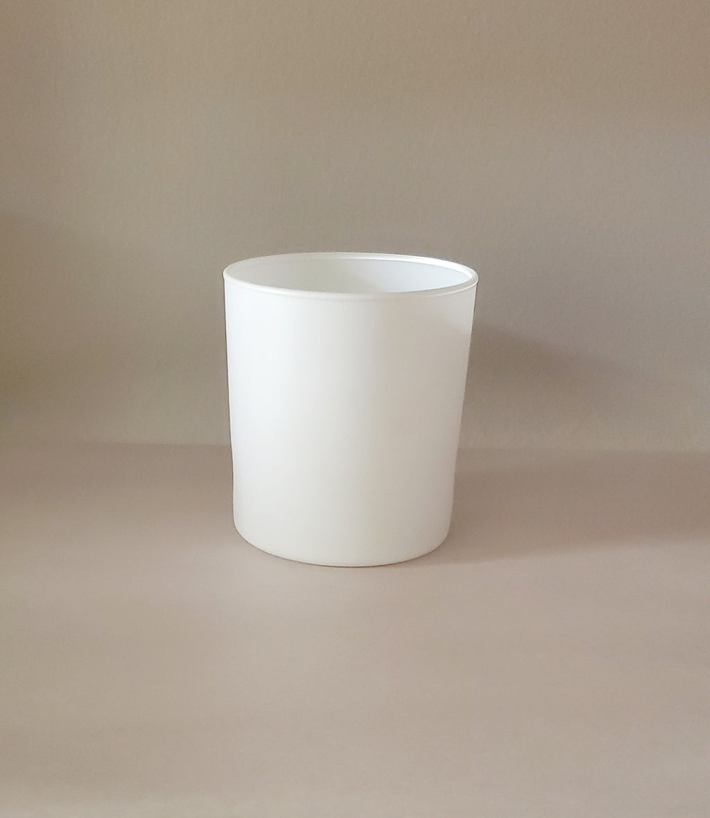 10 ounce - 12/ Wholesale units in White Glass packed in a White Tupe/$15.75