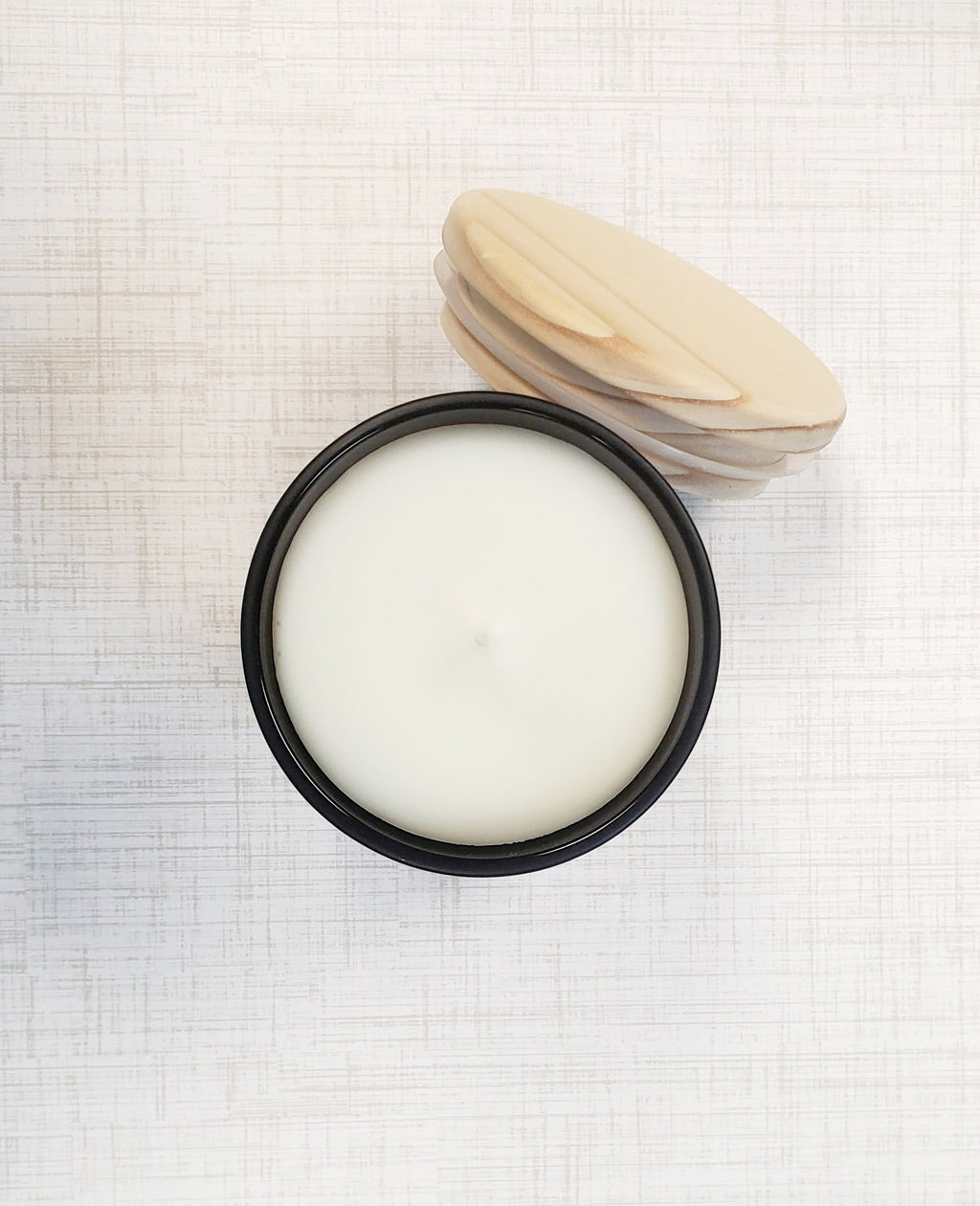11 ounce - 12/ Wholesale units in Black with a wood lid/ Pick 12/$12.60