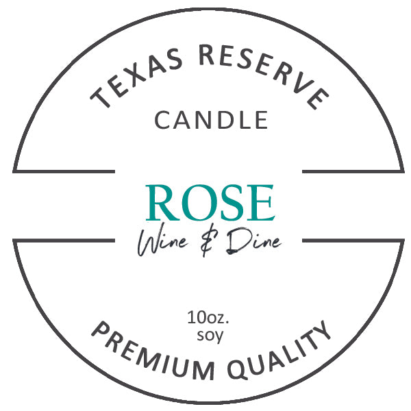 Texas Reserve Soy Candle /10 oz. Candle Rosemary & Rose