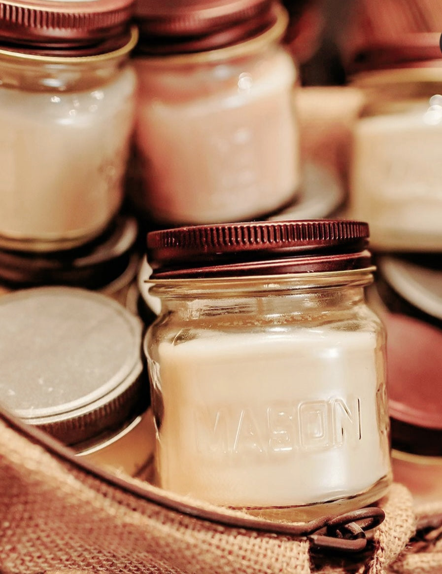 10 ounce - Pick  6/ Wholesale units in Mason Jar with lid - $10.75 each