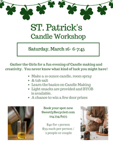 ST. Patrick's Candle Workshop