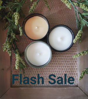 Glass Options- Nine Ounce Soy with Wood lids - Flash Sale