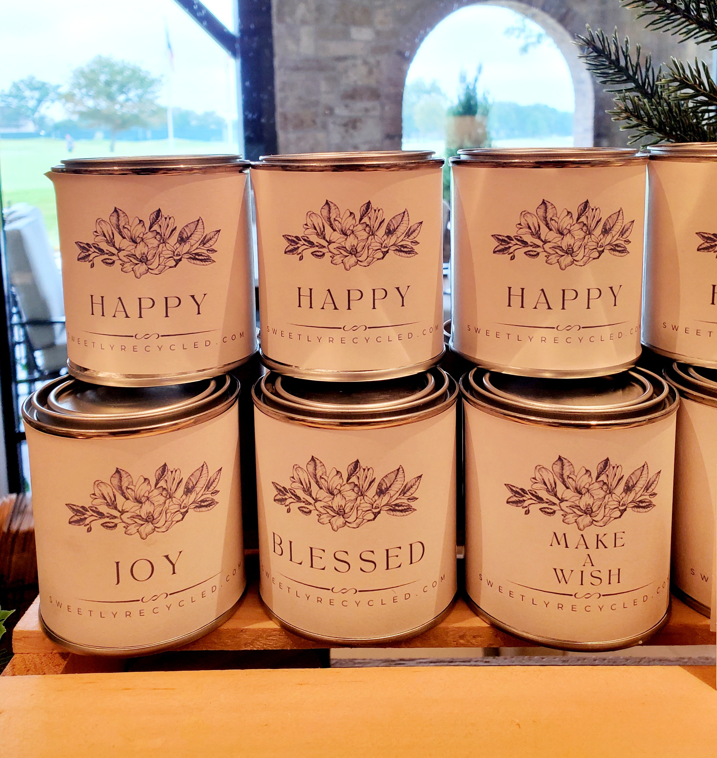 Affirmation Pint Size tins- Happy, Joy & Blessed